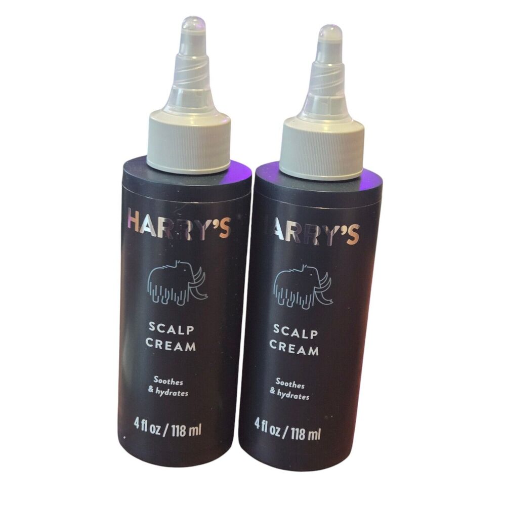 2 Pack Harry’s Scalp Lightweight Cream Soothes Hydrates Dry Scalp 4oz Each